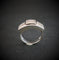 Bague 52 Bague pavée de 14 diamants en or blanc 18 carats 58 Facettes 844165