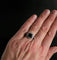 Bague 54.5 Bague Art déco en platine au saphir et diamants 58 Facettes Bague Saphir et