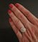 Bague 55 Bague Art déco - Diamants taille ancienne en platine 58 Facettes