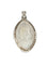 Pendentif Médaille ancienne - Pendentif en or blanc 18 carats, nacre et perles fines 58 Facettes