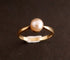 Bague 50 Bague en or jaune 18 carats sertie d’une perle de culture 58 Facettes
