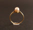 Bague 50 Bague en or jaune 18 carats sertie d’une perle de culture 58 Facettes