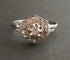 Bague 57 Bague Art déco en or blanc 18 carats et diamants 58 Facettes