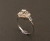 Bague 57 Bague Art déco en or blanc 18 carats et diamants 58 Facettes