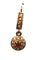 Boucles d'oreilles Boucles d’oreilles dormeuses en or jaune 18 carats, perles et pierre rouge 58 Facettes 1043291