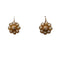 Boucles d'oreilles Boucles d'oreilles dormeuses anciennes en or jaune 18 carats, diamants et perles 58 Facettes 1043275
