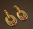Boucles d'oreilles Boucles d'oreilles clips pendantes en or jaune 18 carats, rubis et perles fines 58 Facettes 1024657