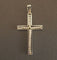 Pendentif Pendentif croix Art déco en or blanc 18 carats et perles fines 58 Facettes 1016209