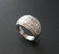 Bague 52 Bague pavée de diamants 1 carat en or blanc 18 carats 58 Facettes 1002269
