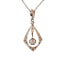 Pendentif Art déco - Pendentif en platine et or blanc 18 carats à diamants 58 Facettes 960722