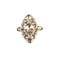Bague 56 Bague marquise sertie de diamants en or jaune 18 carats et platine 58 Facettes 957825