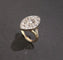 Bague 56 Bague marquise sertie de diamants en or jaune 18 carats et platine 58 Facettes 957825
