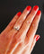 Bague 55 Bague en or jaune 18 carats avec perle et diamants 58 Facettes