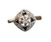 Bague 56 Bague Art déco sertie de diamants et saphirs en or 18 carats 58 Facettes