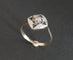 Bague 56 Bague Art déco sertie de diamants et saphirs en or 18 carats 58 Facettes