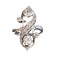 Bague 47 Bague Toi et Moi en or blanc 18 carats et diamants 58 Facettes