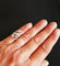 Bague 47 Bague Toi et Moi en or blanc 18 carats et diamants 58 Facettes