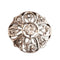 Bague 54 Bague fleur Art déco en or blanc 18 carats et platine, diamants 58 Facettes 1084362