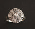 Bague 54 Bague fleur Art déco en or blanc 18 carats et platine, diamants 58 Facettes 1084362