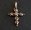Pendentif Croix arlésienne - Pendentif en or et argent serti de diamants 58 Facettes