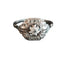 Bague 57 Bague Art déco sertie de diamants en or blanc 18 carats et platine 58 Facettes