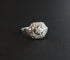Bague 57 Bague Art déco sertie de diamants en or blanc 18 carats et platine 58 Facettes