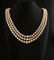 Collier Collier 3 rangs de perles de culture avec fermoir en or jaune 18 carats 58 Facettes