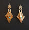 Boucles d'oreilles Boucles d’oreilles Napoléon III - Pendants en or rose 18 carats, perles et turquoises 58 Facettes