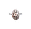 Bague 52 Bague Art déco en or blanc 18 carats avec diamants 58 Facettes