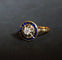 Bague 55.5 Bague entourage en or 18 carats, diamant et saphirs Verneuil 58 Facettes C49-02