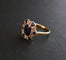 Bague 52 Bague Art déco saphir et diamants en or jaune et or blanc 18 carats 58 Facettes