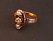 Bague 58 Bague ancienne sertie de diamants en or rose 58 Facettes