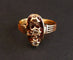 Bague 58 Bague ancienne sertie de diamants en or rose 58 Facettes
