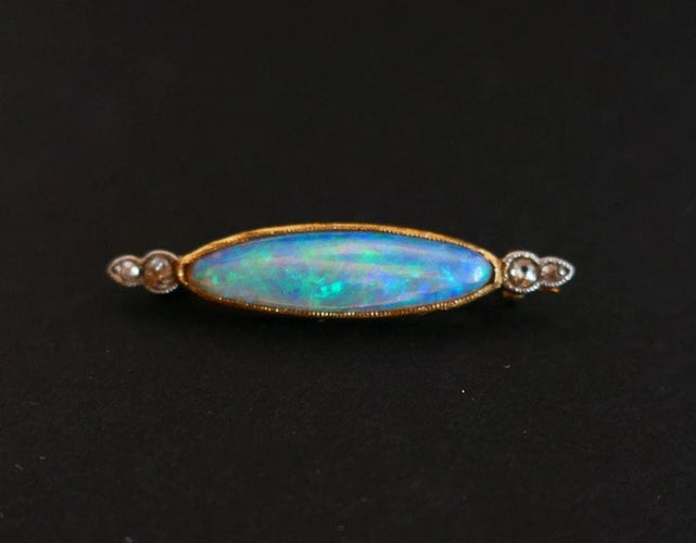 Broche Broche opale et diamants en or 58 Facettes