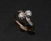 Bague 55.5 Bague Toi et Moi - Diamants en or jaune 18 carats et platine 58 Facettes