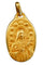 Pendentif Augis & Mazzoni - Médaille Art déco ovale en or jaune 18 carats 58 Facettes