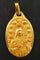 Pendentif Augis & Mazzoni - Médaille Art déco ovale en or jaune 18 carats 58 Facettes