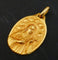 Pendentif Augis & Mazzoni - Médaille Art déco ovale en or jaune 18 carats 58 Facettes