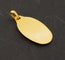 Pendentif Augis & Mazzoni - Médaille Art déco ovale en or jaune 18 carats 58 Facettes