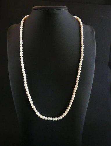 Collier Sautoir de perles de culture - Collier choker avec fermoir en or jaune 18 carats 58 Facettes