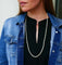 Collier Sautoir - Collier de perles de culture avec fermoir en or jaune 18 carats 58 Facettes