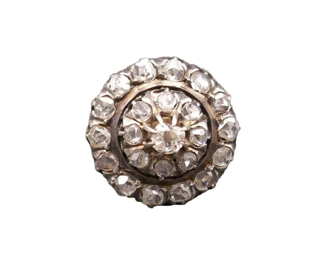 Bague 55 Bague ancienne en or jaune 18 carats et diamants 58 Facettes B80-01