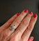 Bague 55.5 Bague Art déco en or blanc 18 carats, diamants et saphirs 58 Facettes B70-04