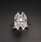 Bague 55.5 Bague Art déco en or blanc 18 carats, diamants et saphirs 58 Facettes B70-04