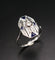 Bague 55.5 Bague Art déco en or blanc 18 carats, diamants et saphirs 58 Facettes B70-04