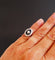 Bague 47.5 Bague Art déco en platine avec diamants et saphirs calibrés 58 Facettes C52-05