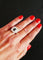Bague 54.5 Bague saphir et diamants en or blanc 58 Facettes C23-10