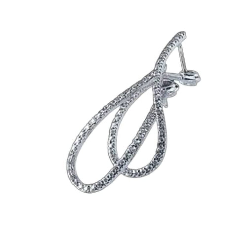 Boucles d'oreilles Boucles d'oreilles en or blanc 18 carats et diamants naturels 58 Facettes MG-200570/2