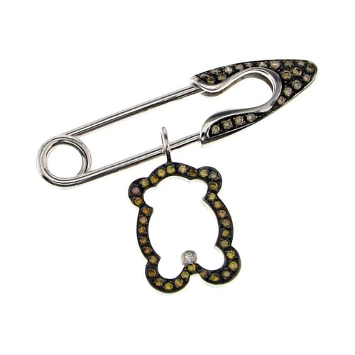 Broche Broche talons hauts en or blanc 18 carats et diamants bruns 58 Facettes HG-200216-BG