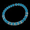 Collier Collier en or blanc 18 carats avec turquoise d’Iran et diamants 58 Facettes IG-200252
